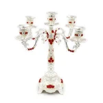 European Candle holder Five Heads Arrangement Zinc Alloy Crafts Restaurant Hotel Home Decoration Five Heads Candlestick