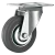 Import European Industrial Swivel Threaded Stem Caster with Grey Rubber Castor Wheel from China
