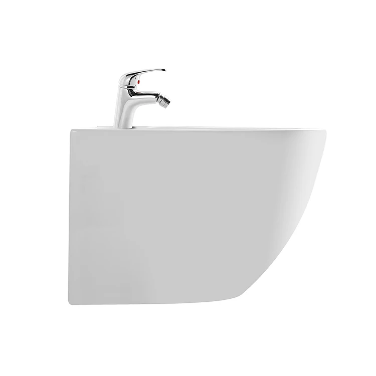 European standard non electric white ceramic bathroom wall hung toilet bidet with CE certificate