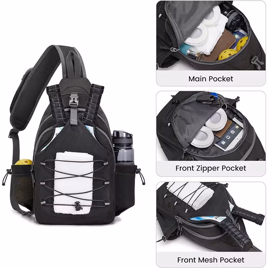 Import Factory Best-Selling Outdoor Sports Squash Tennis Racket Crossbody Bag Tennis Sling Backpack from China