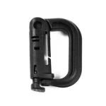 Factory Black Plastic Spring Hook Buckle Press Type Outdoor Climbing Rope Hook Pet Rope Handle Buckle Supply Wholesale