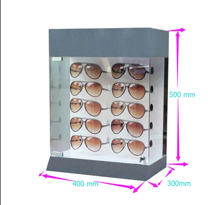 Factory custom countertop stand for sunglasses acrylic eyeglasses display shelf plexiglass eyewear glasses stand