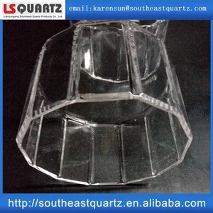 Factory customized polygonous quartz beaker from Southeast Quartz