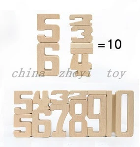Factory direct sale baby&#39;s math learning wooden toys wholesale custom montessori boy girl kids educational toys parts