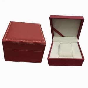 Factory direct sale high-end watch box PU leather rubber embryo watch jewelry box custom watch box