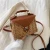 Import Factory Hot Selling Summer Women Rattan Bag Tote Handbag Wicker Ladies Beach Shoulder Bag from China