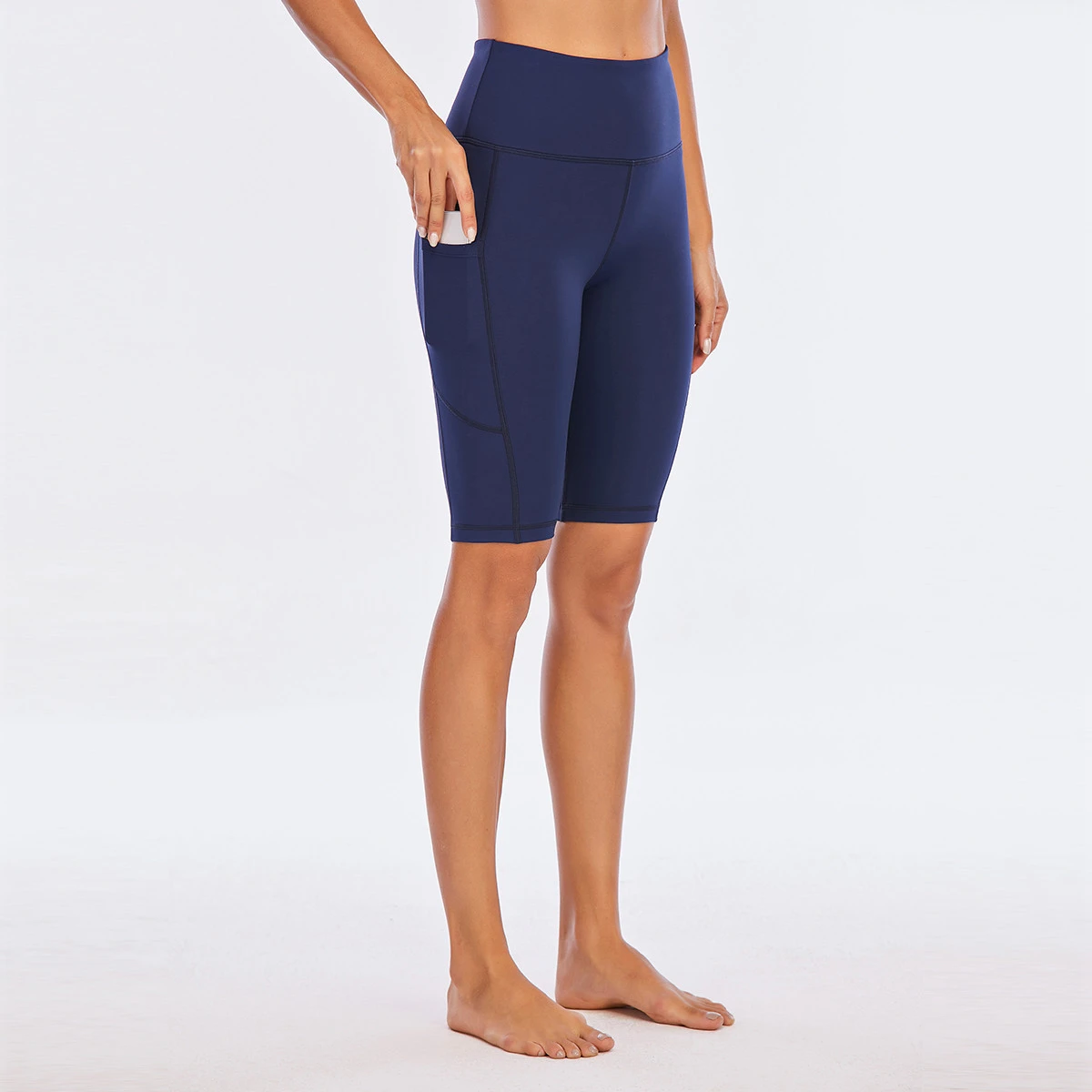 factory made oem female sportswear legging high waist biker shorts sets stretchy soft yoga sport shorts for women
