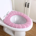 Factory Outlet Home Velvet Comfortable Stretchable Toilet Seat Cover Pads