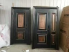 Factory price design steel single metal entry iron safety doors