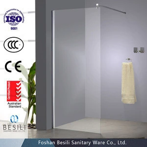Factory price shower screen with 6/8/10mm templered glass bath screen P101