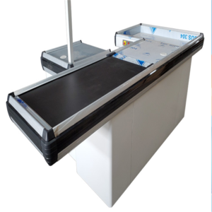 Factory Price Supermarket Automatic Cashier Checkout Counter with Convey Belt