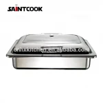 factory supply 2/3 size 6 liters hydraulic chafing dishes,catering equipments food warmer