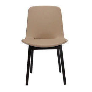 Factory supply PU leather and wooden restaurant furniture chair, modern restaurant chair