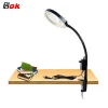 Factory wholesale dimmable desk clamp type magnifier for pcb industrial parts inspection maintenance