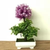 Factory wholesale PENZ006 simulation artificial plants set rich grass ball tree ornaments with basin