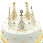 Fashion Baroque Exquisite Hair Jewelry Kid Girls Lover Crown Wedding Accessories Crystal Bridal Crown