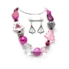 fashion cheap handmade multicolor christmas tree acrylic beads costume jewelry,beaded gift promotional jewellery set