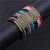 Import Fashion Diy Men Jewelry Natural Stone Matte Lava Stone Beaded Bracelet Elastic Copper Zircon Bar Charm Bracelet from China