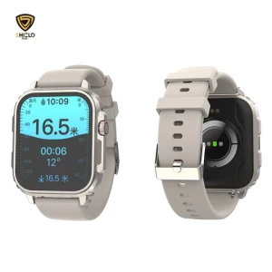Fashion Womens 1.96inch Smart Watch with Touch Square Screen Bluetooth Call Fitness Tracker Waterproof Mens smartwatch