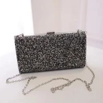 Fashionable Dinner Crystal Clutch Diamond-encrusted Ladies Evening Bag Bridesmaid Favor Bag Wedding Glitter Cosmetic Bag