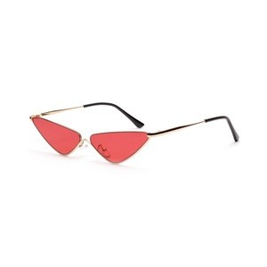 Fashionable High Quality Metal Small Frame Sunglasses Light Sun Glasses Triangular Special Design Shades