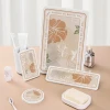Feepop Eco-Friendly Diatomite Soap Dish Dry Sink Organizer & Car Cup Holder Self-Absorbent Soap Tray Mats & Pads