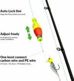 Fishing Bobbers EVA Foam Round Floats Red/Green Snap-On Spring Fishing Buoy Accessories for Freshwater Saltwater fishing float
