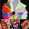 flame nail art new design 16/pcs self adhesive nail sticker decals for girls leaf nail stickers