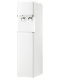 Floor standing four stage UF filter hot and cold water dispenser