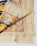 Flower Deisgn 100% Cashmere Lady Scarf/Shawl