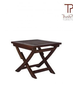 Foldable outdoor side table