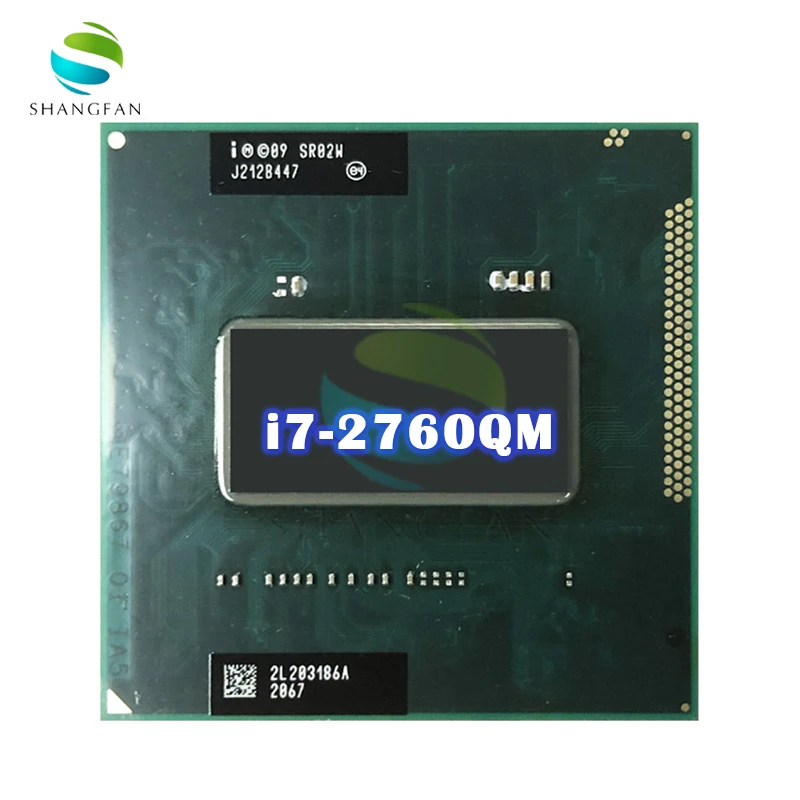 For Intel Core i7-2760QM i7 2760QM SR02W 2.6 GHz Quad-Core Eight-Thread CPU Processor 6M 45W Socket G2 / rPGA988B
