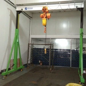 FORT Warehouse material lifting motorized travelling  gantry crane price   0..5ton small mine crane