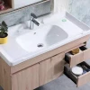 Foshan Modern Simple Furniture Stainless Steel Bathroom Cabinet  Vanity unit with Mirror cabinet