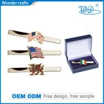 free sample brass tie clip embossed silver plated enamel tie pin business blank metal tie bar clip