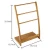 Import freestanding standing wood corner towel holder bamboo ladder stand bathroom towel racks from China