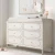 Import French antique white bedroom sets furniture wooden chest dressers 6 drawers with mirror from China