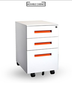 from longli Colorful Office Equipment for A4 File Cabinet 3 Drawer Mobile Pedestal