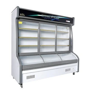 fruits and vegetables display freezer restaurant barbecue malatang refrigerator preservation frozen  commercial