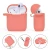 Import Full Protective China Red Silicone Case For Airpod Accessories, For Airpod Cover Silicone With Buckle for connection from China