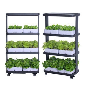 Fully Automated Smart Hydroponic Pots at-Home Grow System with Hydroponic Trays