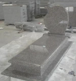 G664 granite tombstone and monument