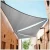 Import Garden Deck Waterproof Sun Shade Sail Shade Netting Agriculture Sun Shade Cloth Net Grey Black Green Blue Rectangle Triangle from China