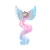 Import Girls bow-curls hairpiece hair accessories/colorful cartoon unicorn party bow hair clips with hairpiece braids from China