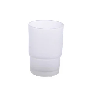 Glass Frosted Cup  Cheap Price Wholesale Tumbler Holder for bathroom