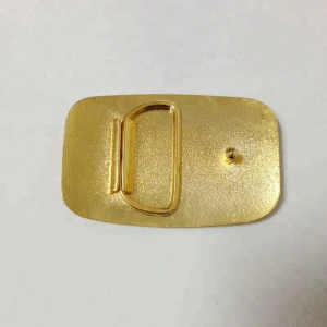 gold metal custom belt buckle
