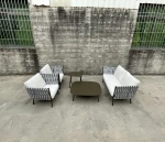 Good Outdoor Set Rattan Aluminum Patio outdoor rattan Sofa Garden Furniture With High Quality