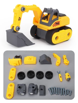 Good quality diy Take apart truck with tool self assembly set toys kids educational construction toy vehicles