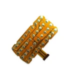 Good quality FPC double layer Flexible board line spacing 0.1mm with metal dome and reinforcement for device