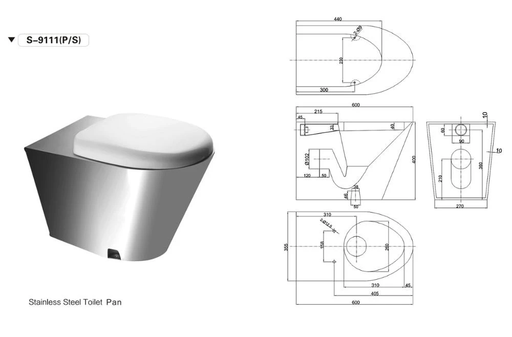 Good Quality Stainless Steel Toilet Pan sanitary toilet